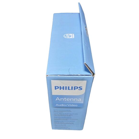 Philips 4K 8K TV Antenna Indoor VHF UHF HD Loop Passive Black NEW Fast Ship - Picture 4 of 4